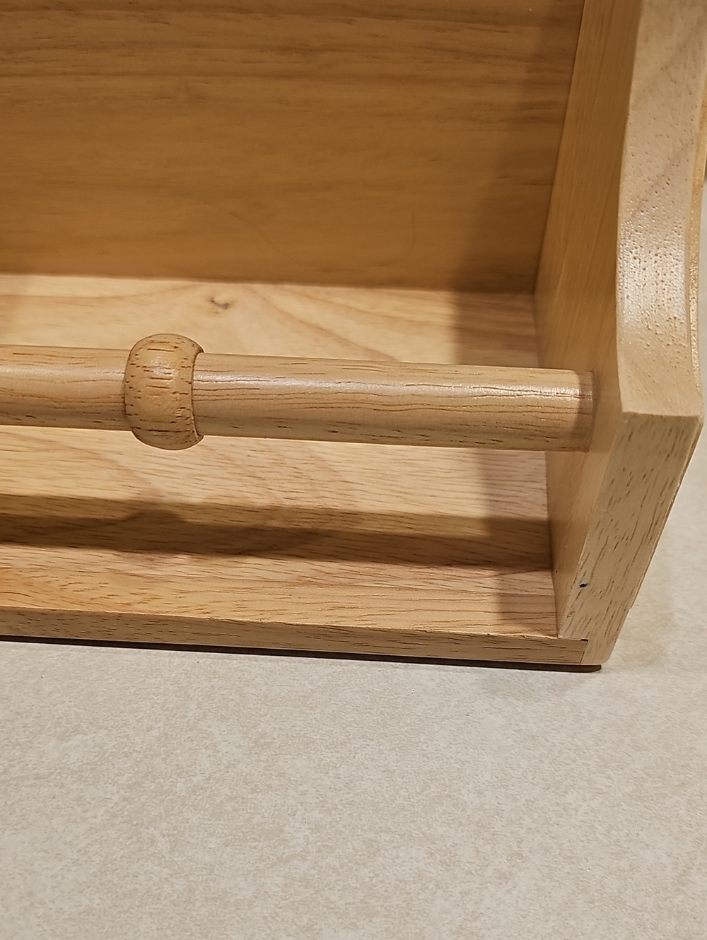 Hearth & Hand 22in. Single Rail Wall Shelf Natural Wood - Picture 4 of 10